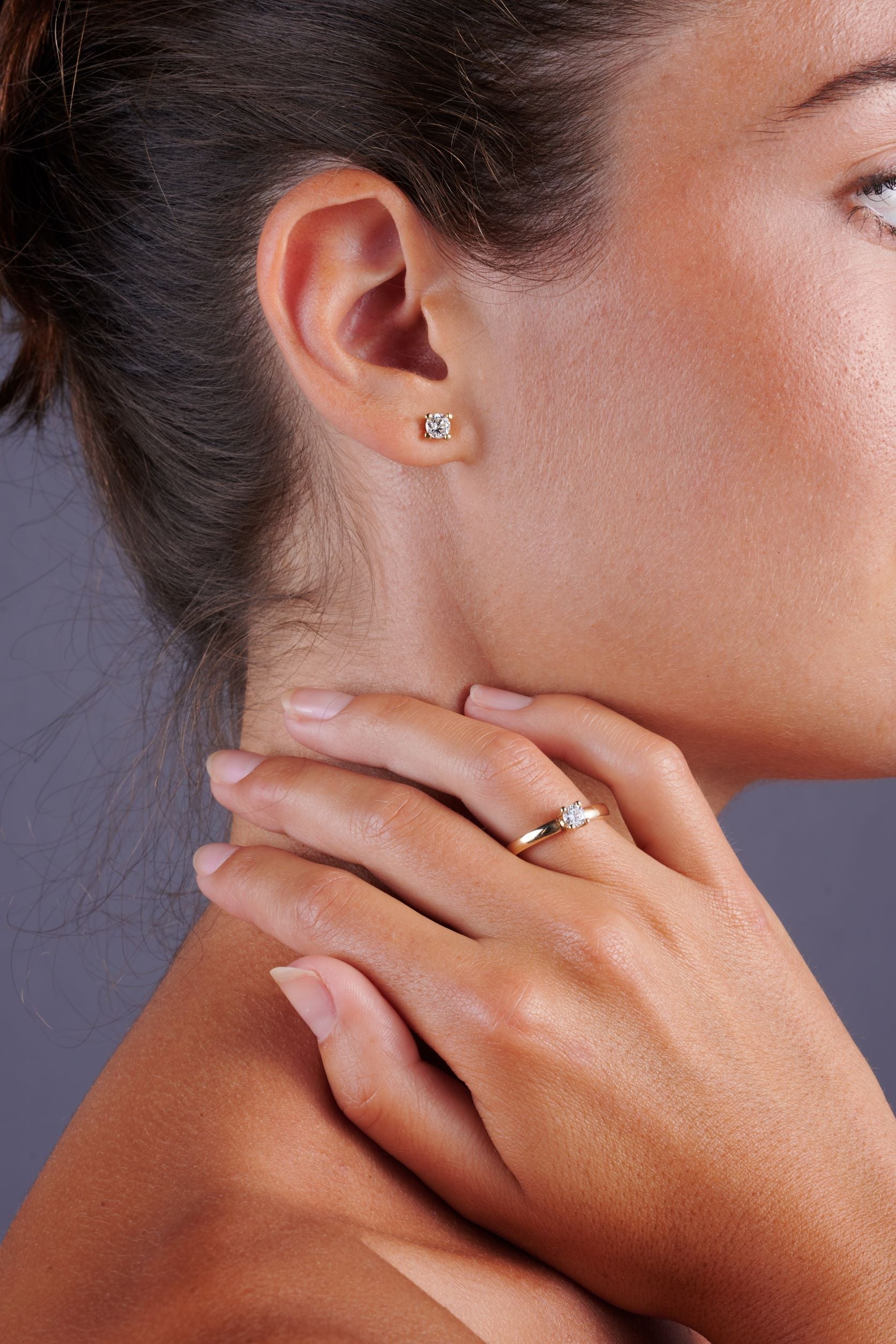 Sato Luxe blændende smukke ørestikker med diamanter. 0,40 ct.