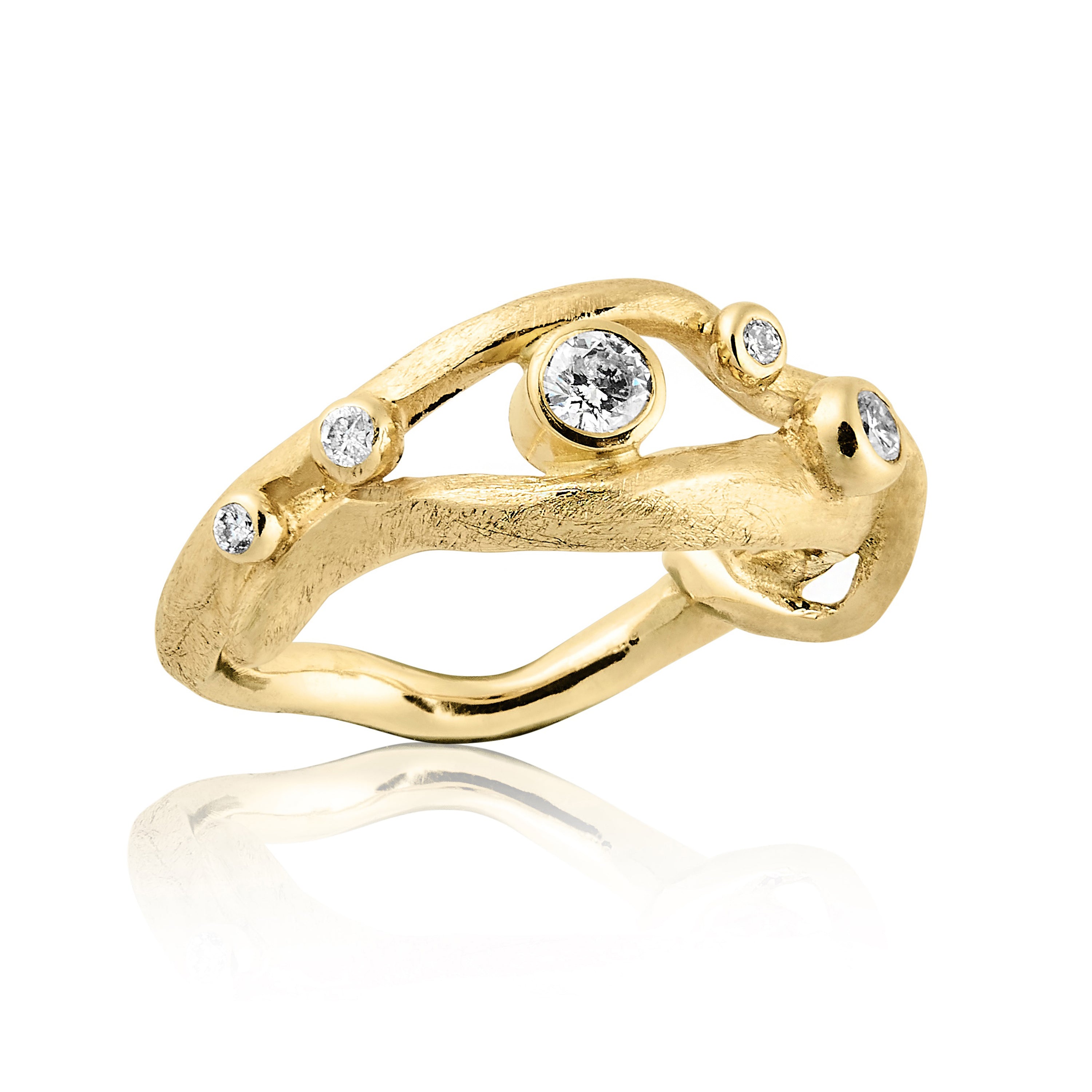 Nami Exquis strålende diamant ring i guld.