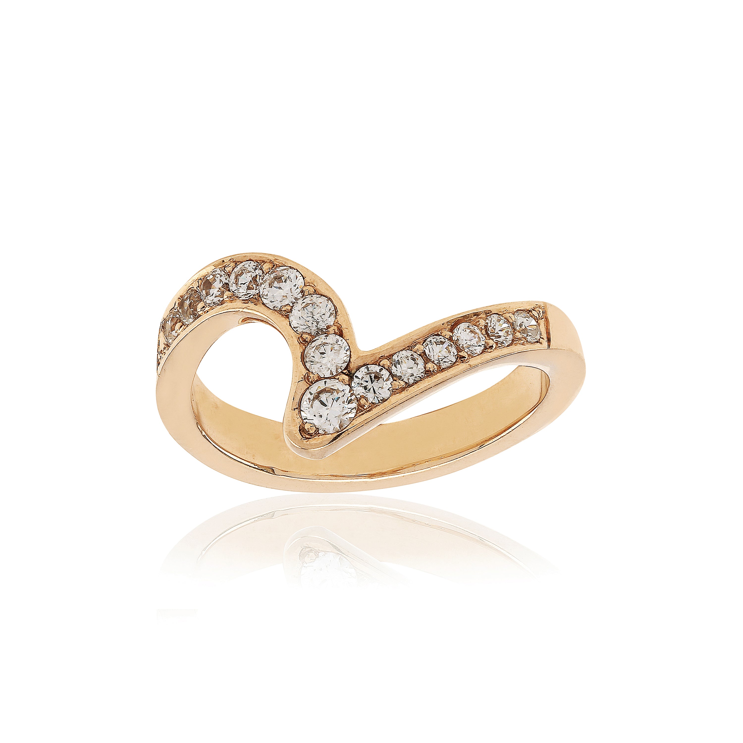 Sirius Passion blændende diamant ring i guld.