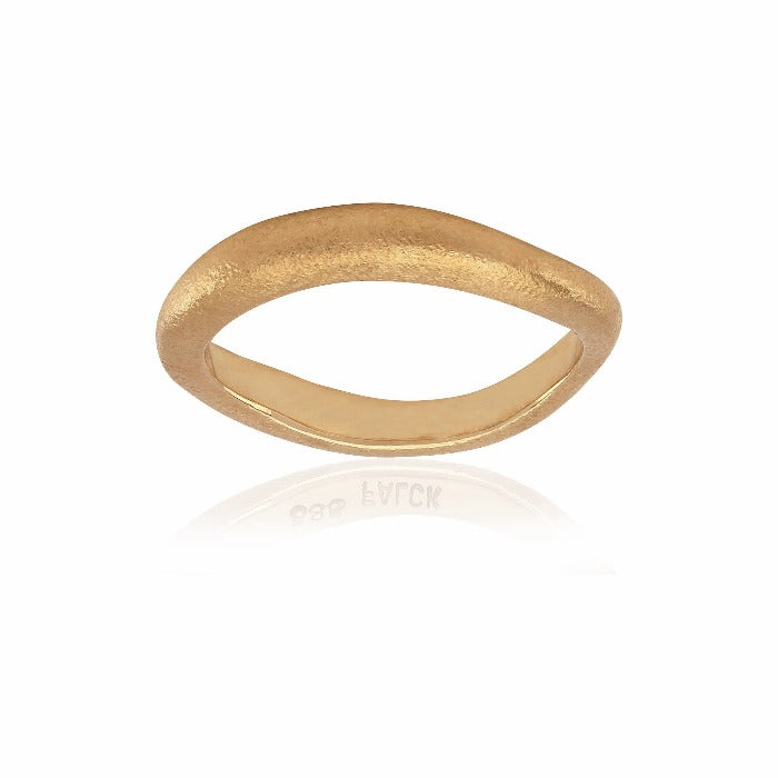 Molai Elegans skaldinavisk enkel gurld ring.