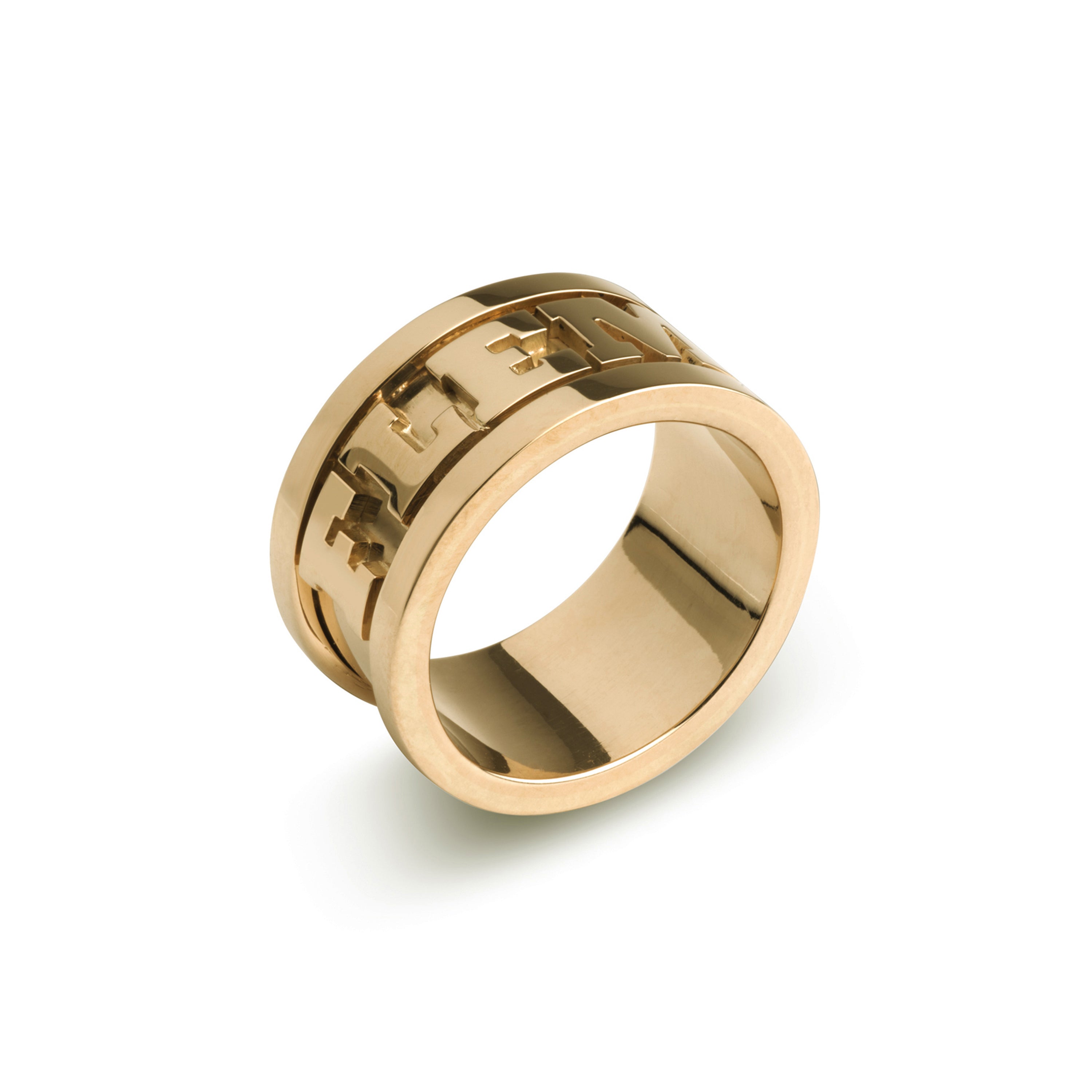 Nomine Elegans udsøgt smuk guld ring 12 mm.