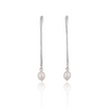 Sato Elegang's Timeless silver earrings with pearls.