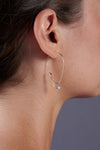 Kairy Grant Refine gold earrings with brilliants.