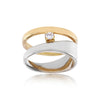 Sirius Elegance Timeless diamond ring in gold and white gold.