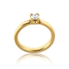Sato Luxe Exquisite solitaire ring with diamond.