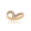 Sirius Passion Dazzling diamond ring in gold.