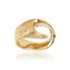 Molai Fantasy Luxurious gold ring with diamonds.