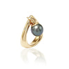 Obi Classic Exquisite gold ring with Tahitian pearls and diamonds.