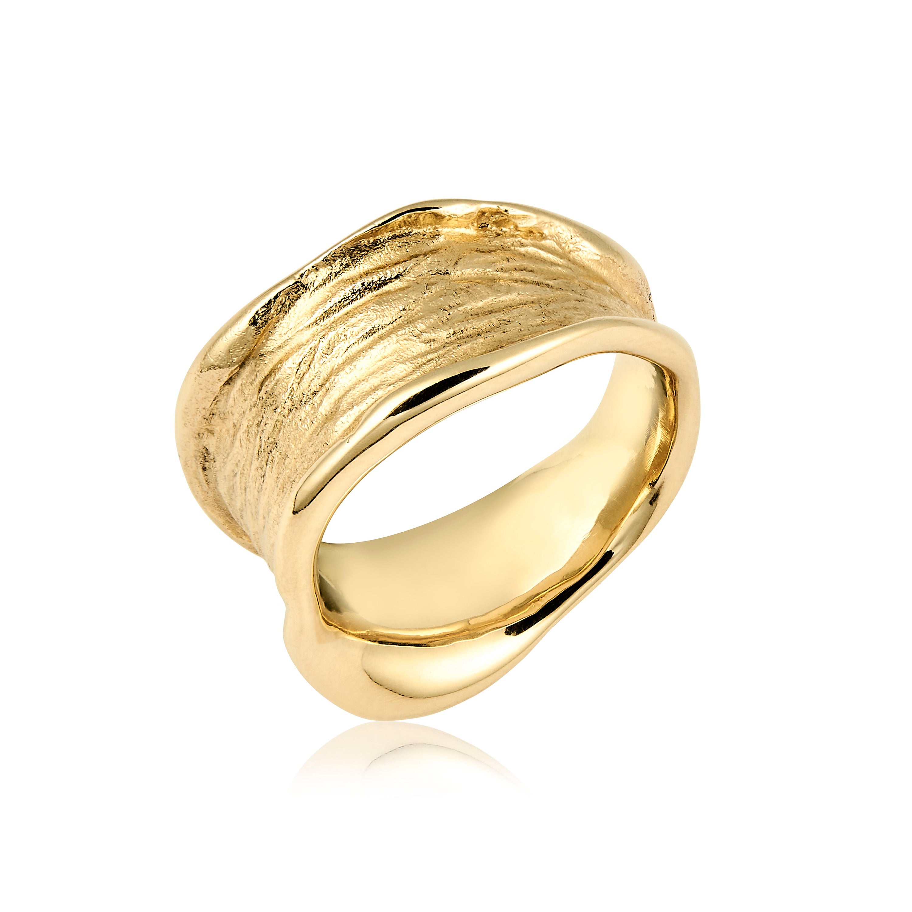 Nami Luxe         Utsökt guld ring matt/blank.