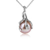 Kairy Grant 2. Majestic silver pendant with a pink pearl.