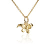 Hanako Petit Exquisite small gold pendant with a diamond.