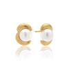 Molai Alba Exclusive gold earrings with pearls