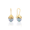 Molai Passion Refined gold earrings with Tahitian pearls
