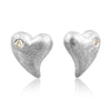 Toyo Mature Exquisite silver earrings with brilliants.