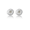 Nami Mature Timeless silver earrings with brilliants.