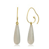 Brima Petit Exquisite gold earrings with moonstone.